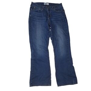 Levi Strauss Signature Womens Curvy Bootcut Blue Jeans Size 10 Medium Wash